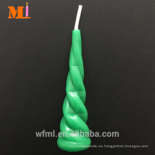 Speedy Delivery Dark Green Unicorn Horn Vela Cake Topper En stock